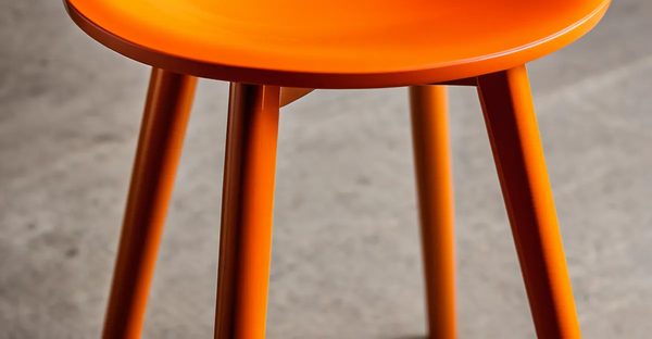 Découvrez le tabouret tam tam : allure et bien-être en orange