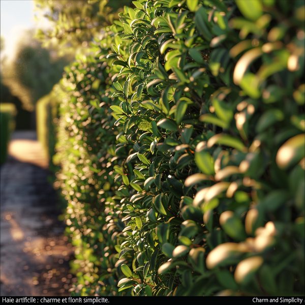 Haie artificielle : charme et simplicité