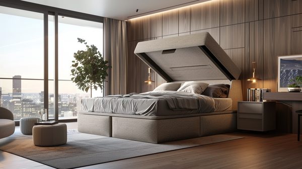 Maximisez votre espace avec un lit coffre élégant