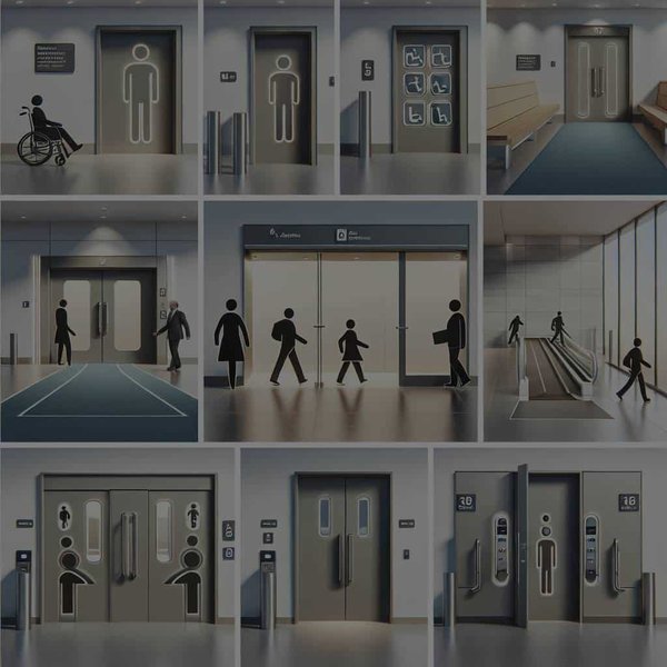 Quelles sont les options pour une porte d'entrée automatique qui améliore l'accessibilité pour les personnes à mobilité réduite ?