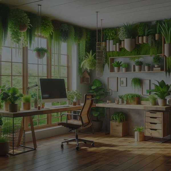 Comment intégrer des éléments de biophilie dans la conception d'un bureau à domicile ?
