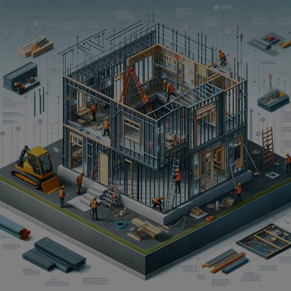 Quelles sont les techniques modernes pour la construction d'une maison à ossature métallique ?