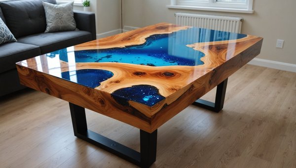 Des tables époxy sur mesure pour un intérieur unique