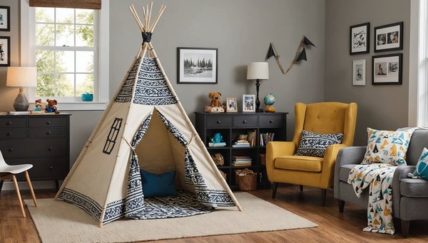 Transformez la chambre de votre garçon avec un tipi amusant !
